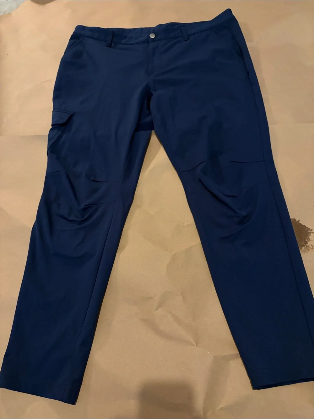 adidas Navy Cargo Pants with Side Pocket 38x32 golf pants